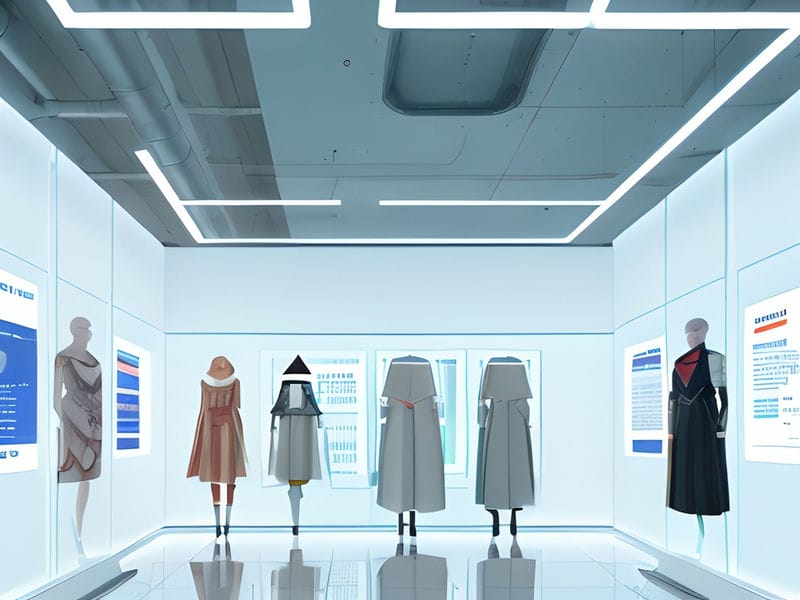 Exploration of innovative materials, such as biofabricated textiles and recycled fibers, that are made possible through technological advancements.